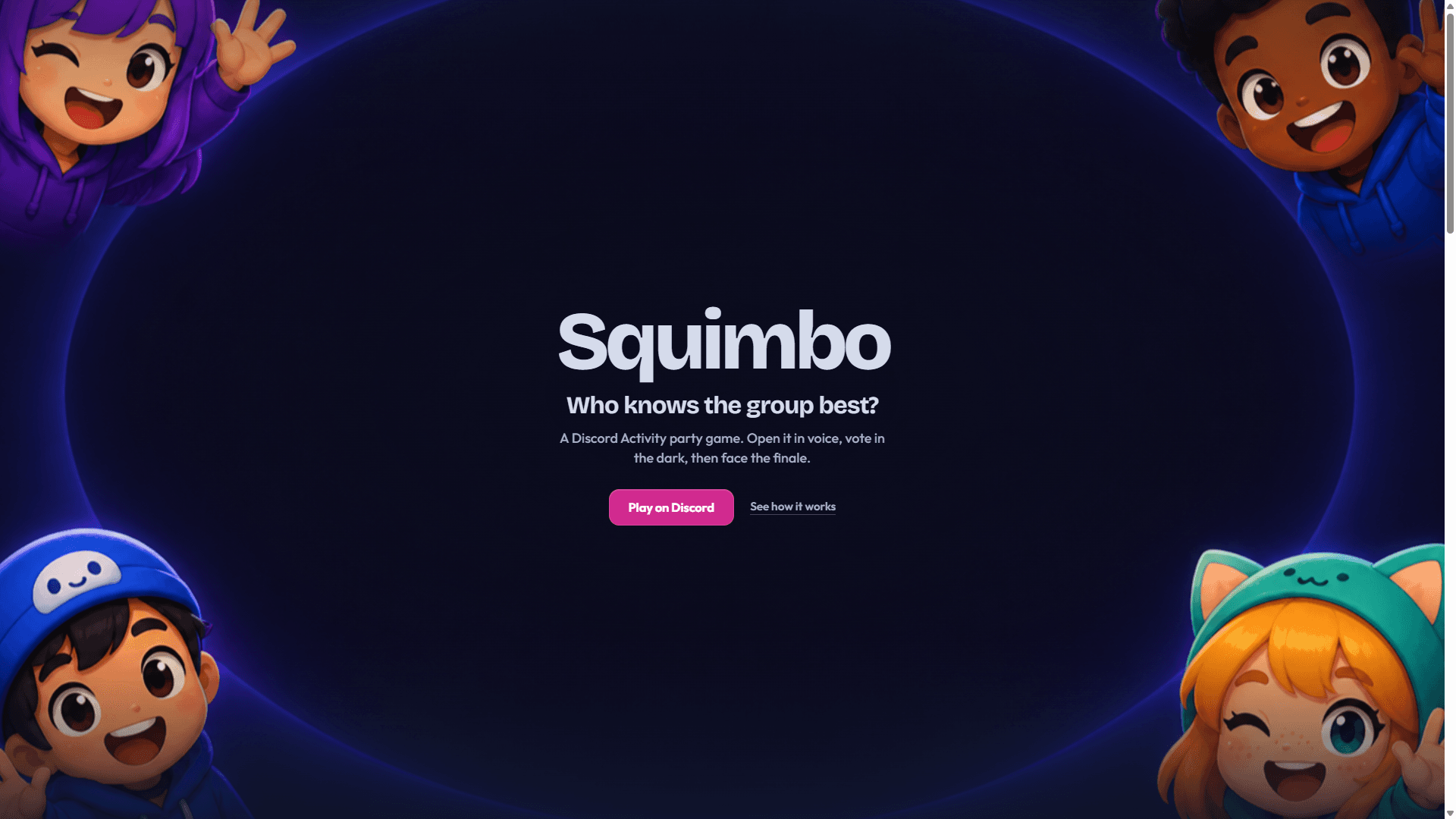 Squimbo website hero: Who knows the group best?